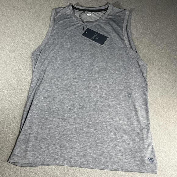 NWT VRST Moisture Wicking stretch Men's M Performance Sleeveless T-Shirt Grey - Picture 1 of 5